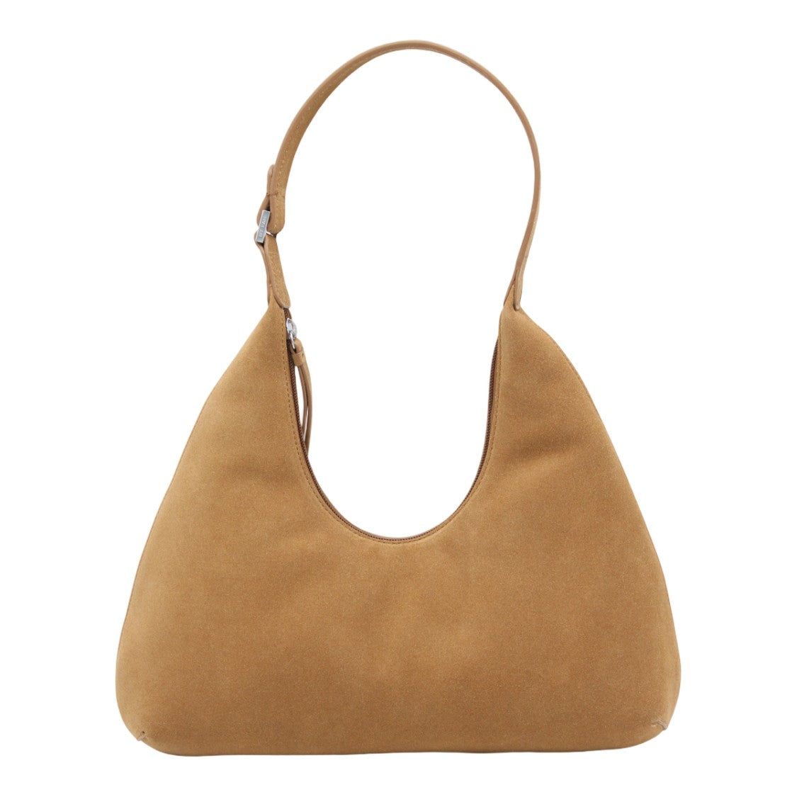 By Far Crescent-Shaped Suede Tote