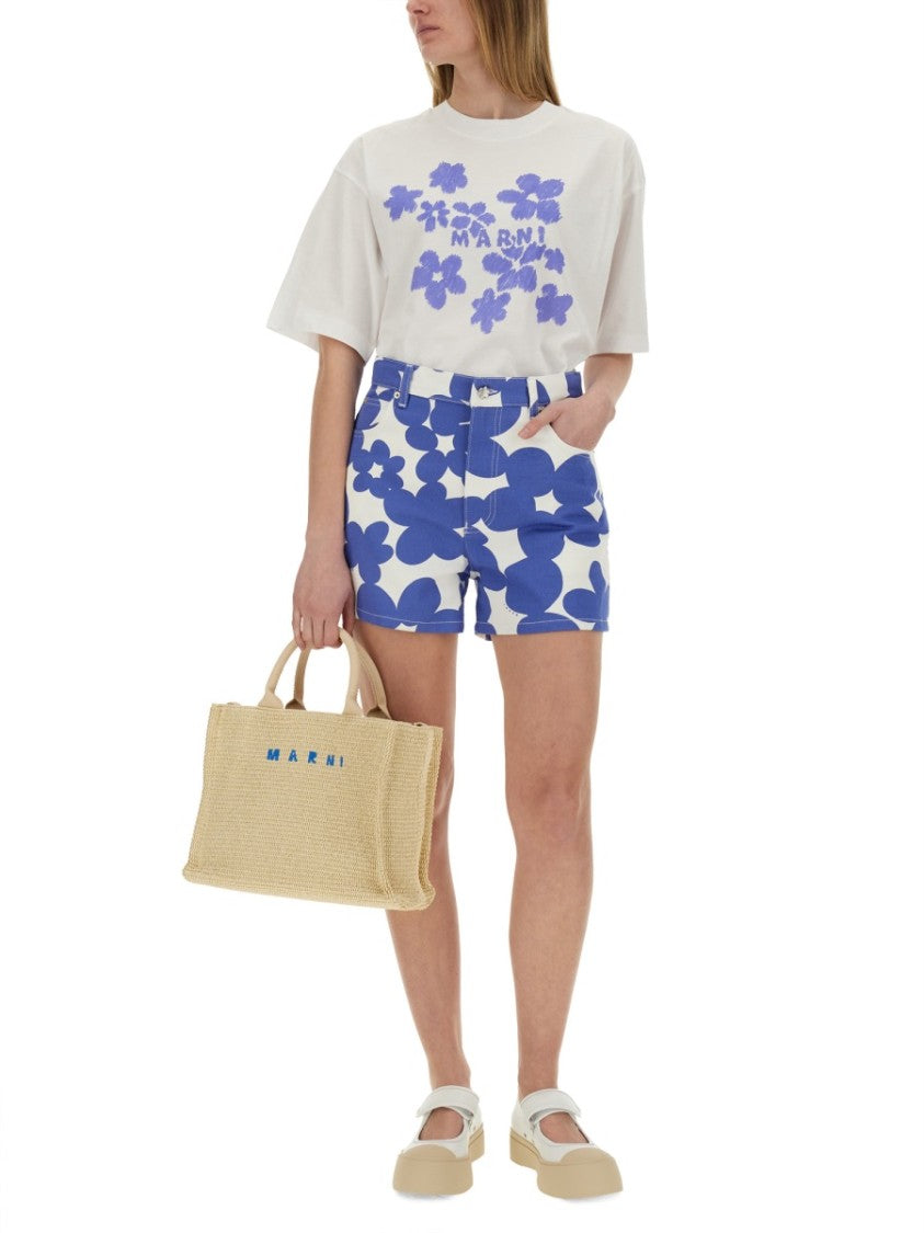 Marni "Boxy" T-Shirt With Print