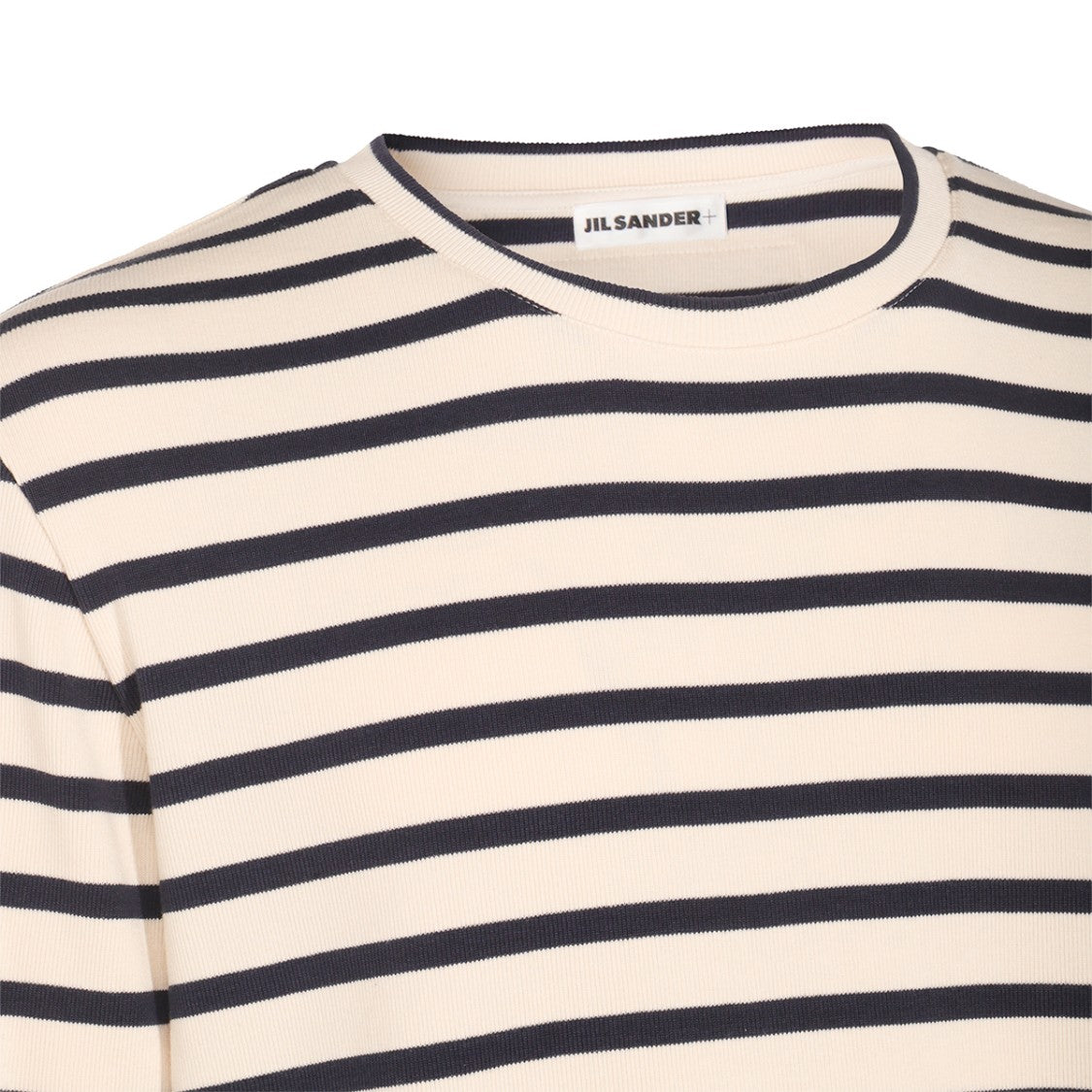 Jil Sander Navy And White Cotton Knitwear