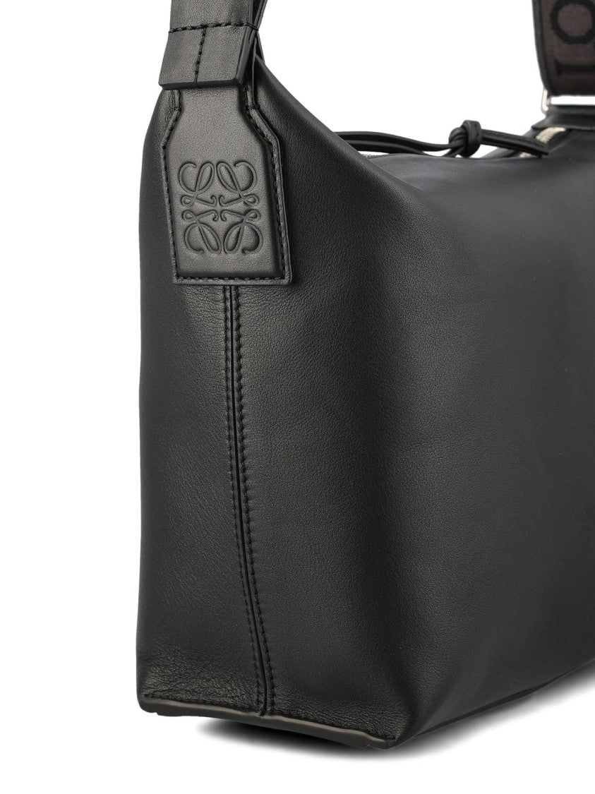 Loewe Minimalist Black Calf Leather Shoulder Bag