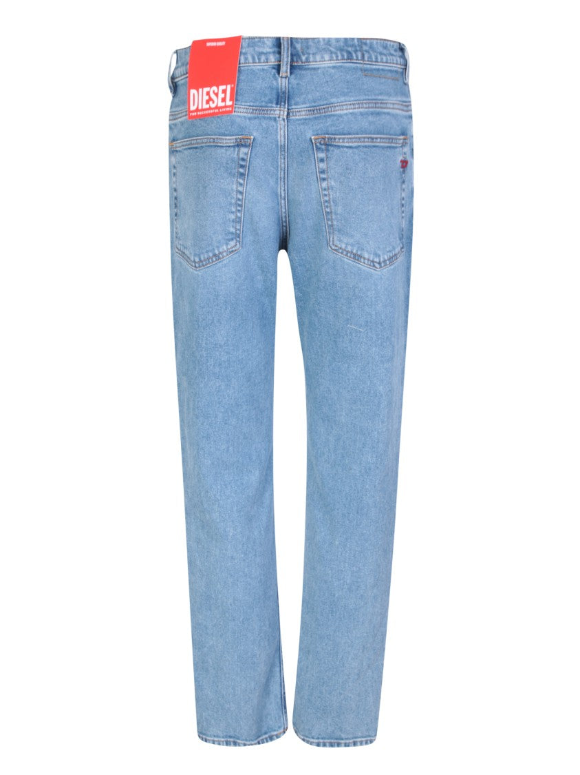 Diesel Blue Mid-Rise Jeans