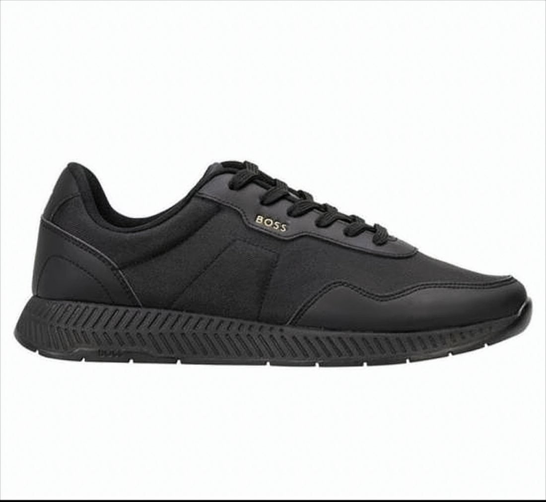 Hugo Boss Streamlined Black Low-Top Hugo Boss Sneakers