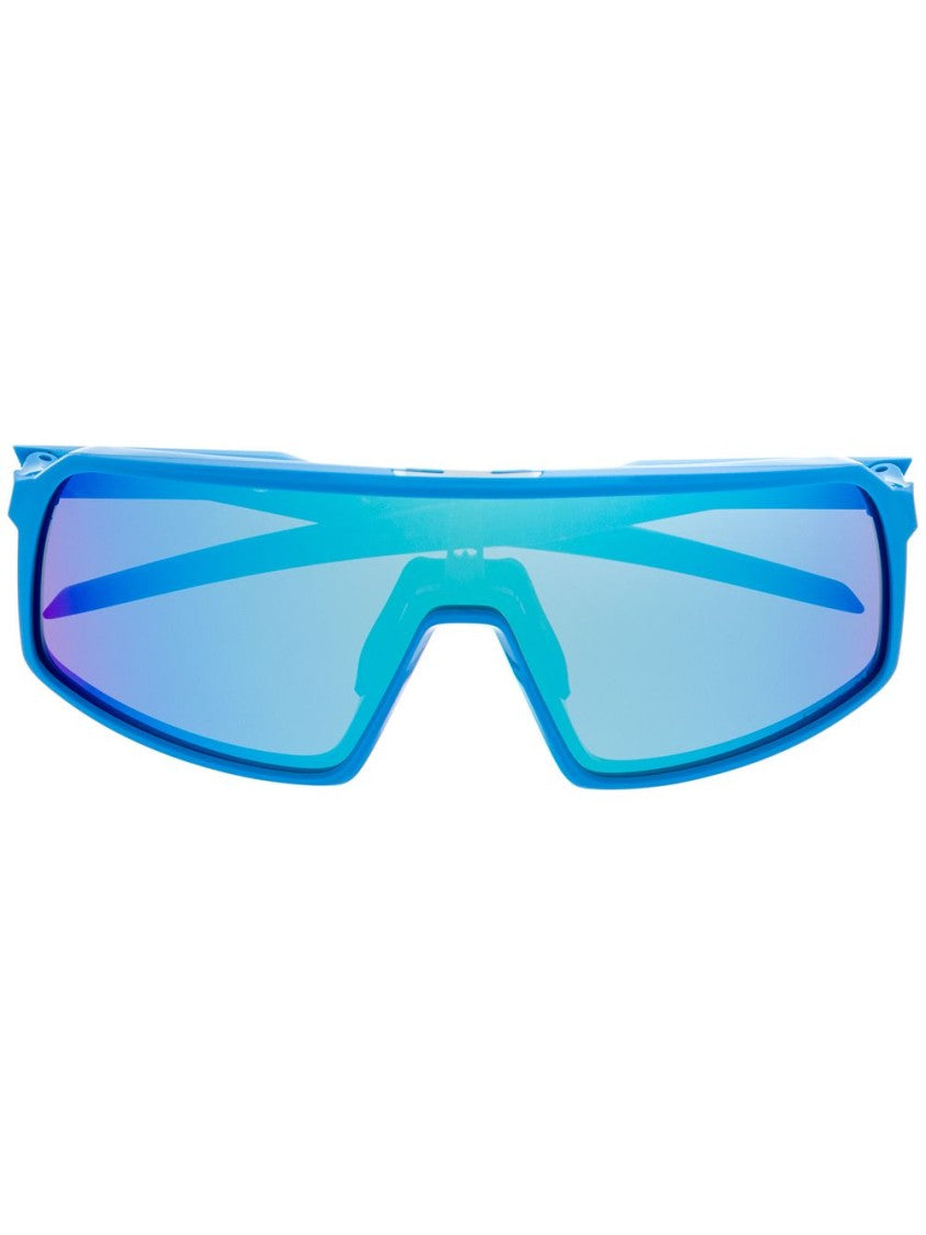 Oakley Oversized Blue Mirrored Sutro Sunglasses With Iconic Branding