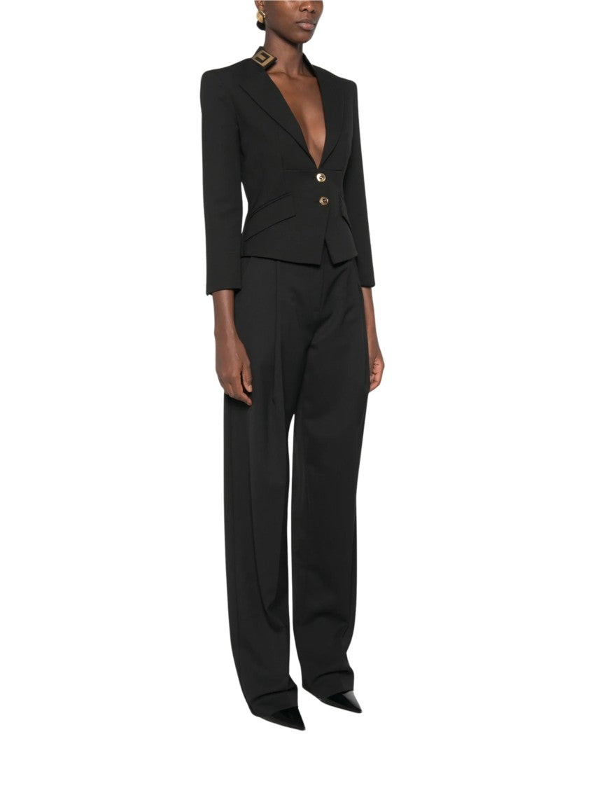 Elisabetta Franchi Giacca Tailored Black Blazer