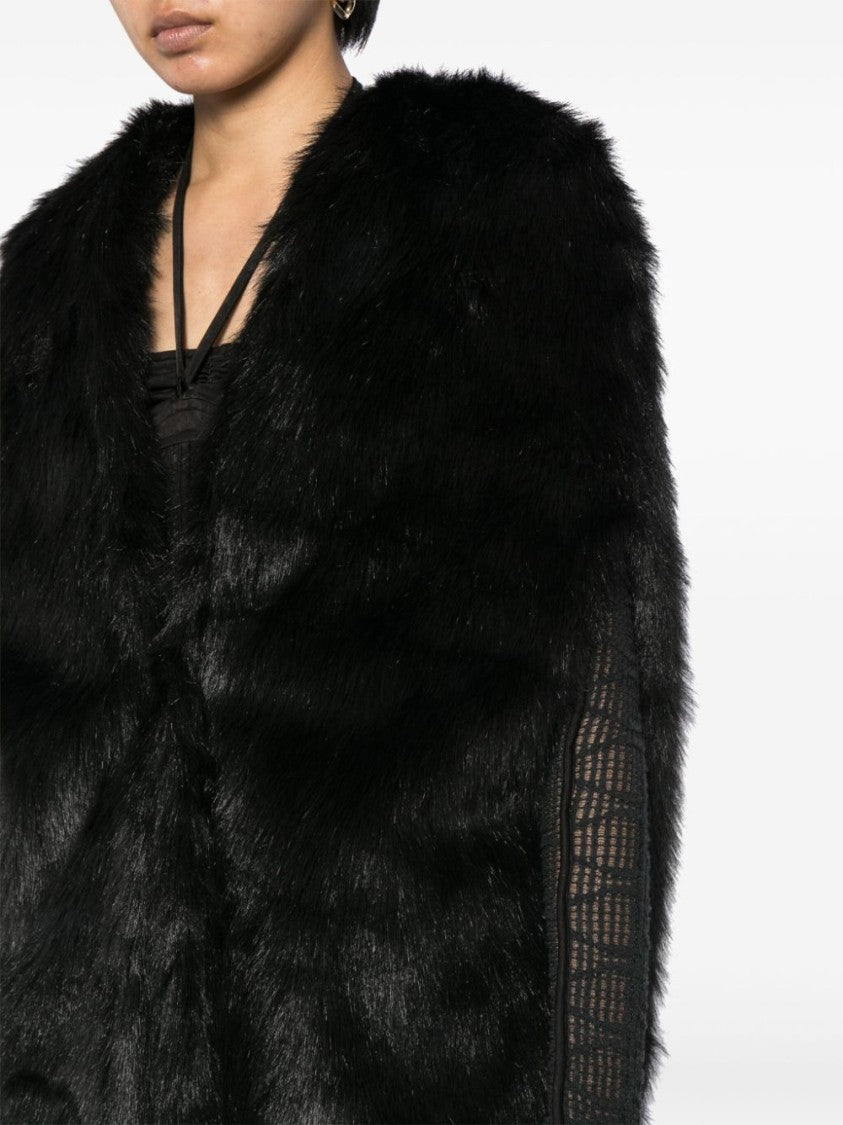 Saiid Kobeisy Jet Black Fur Coat