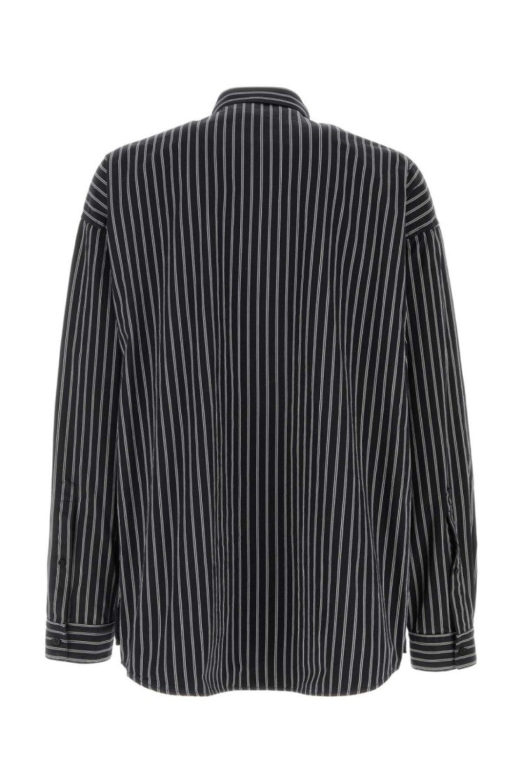 Balenciaga Embroidered Poplin Oversize Shirt