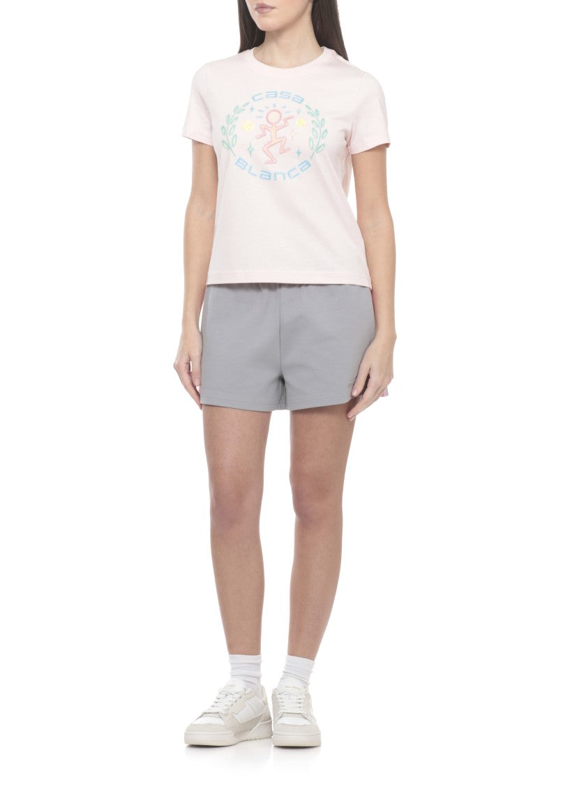 Casablanca Pink Dance Joy Cotton T-Shirt