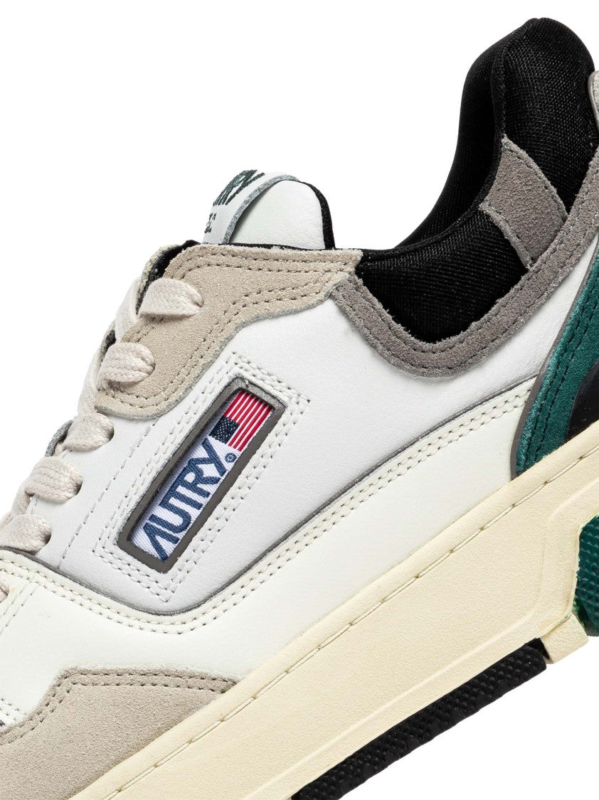 Autry White Sneakers With Green
