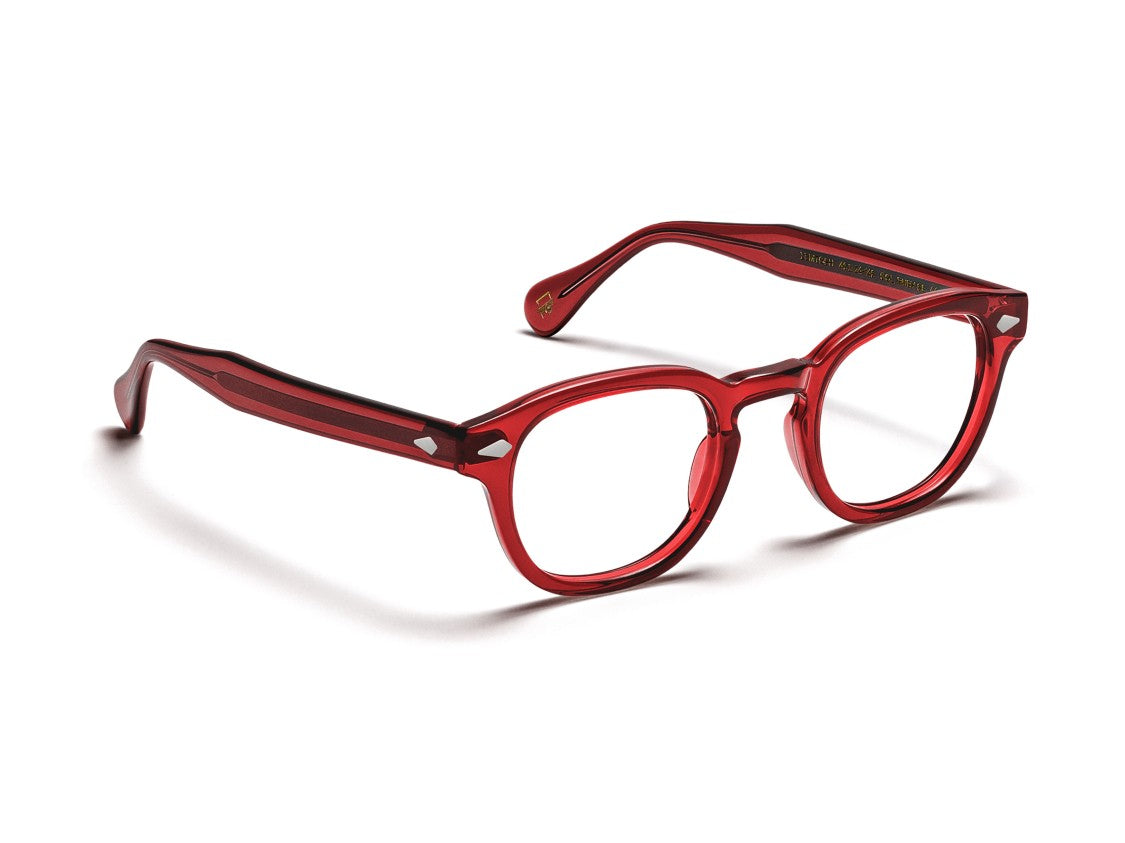 Moscot Ruby Red Or-Lem-O Round Acetate Eyeglasses