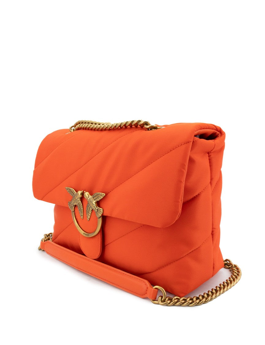 Pinko Quilted Shoulder Bag With Love Birds Buckle