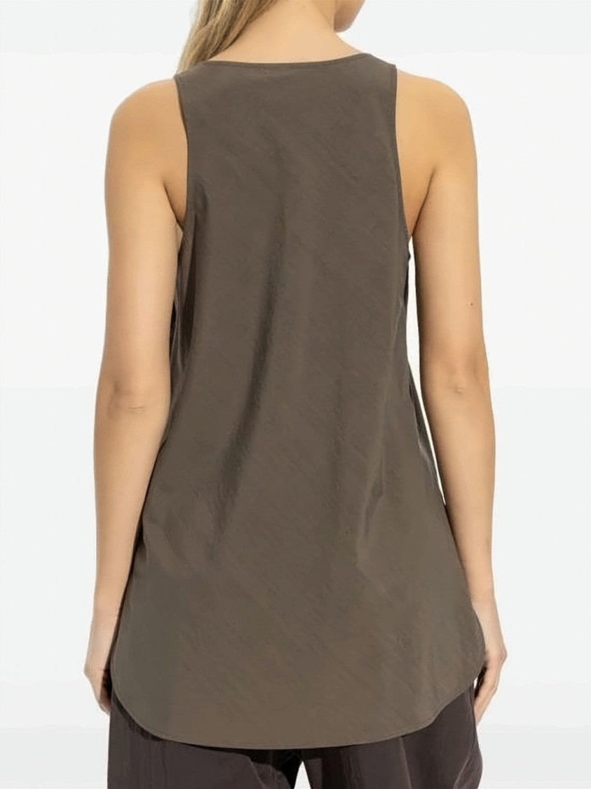 Lemaire Bias Cut Sleeveless Tank Top With Scoop Neckline