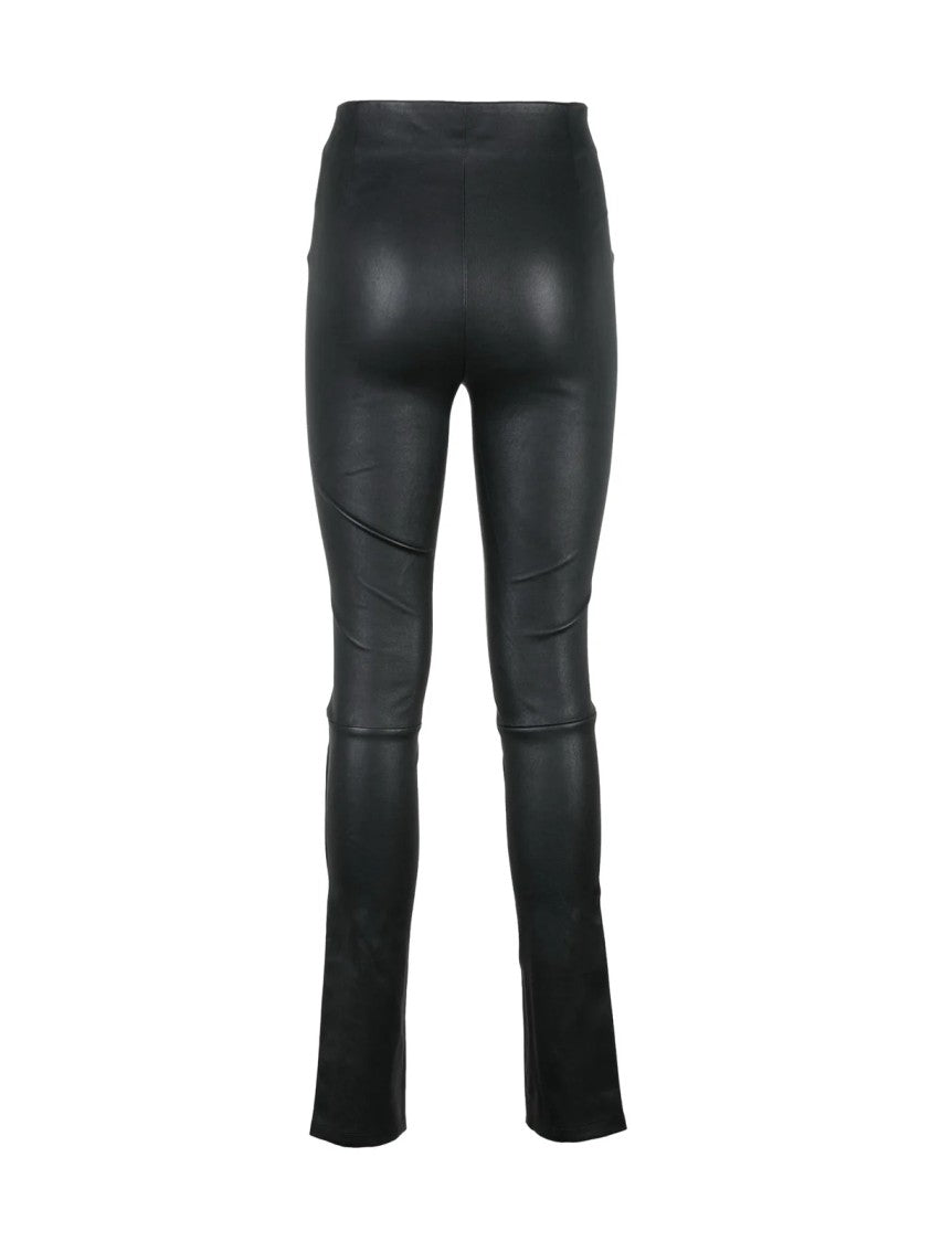 Helmut Lang Helmut Lang Skinny Leather Trousers - Black