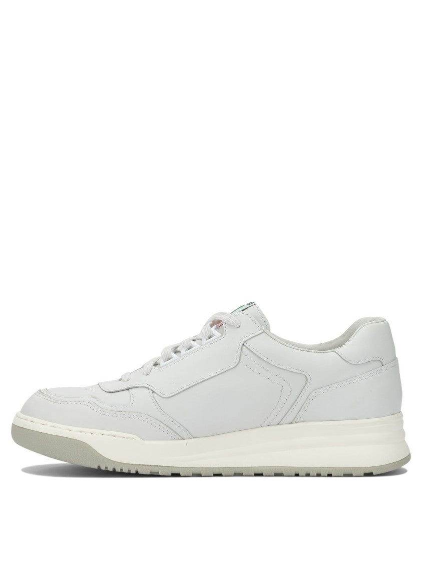 Mephisto Smooth Leather Round-Toe Sneakers
