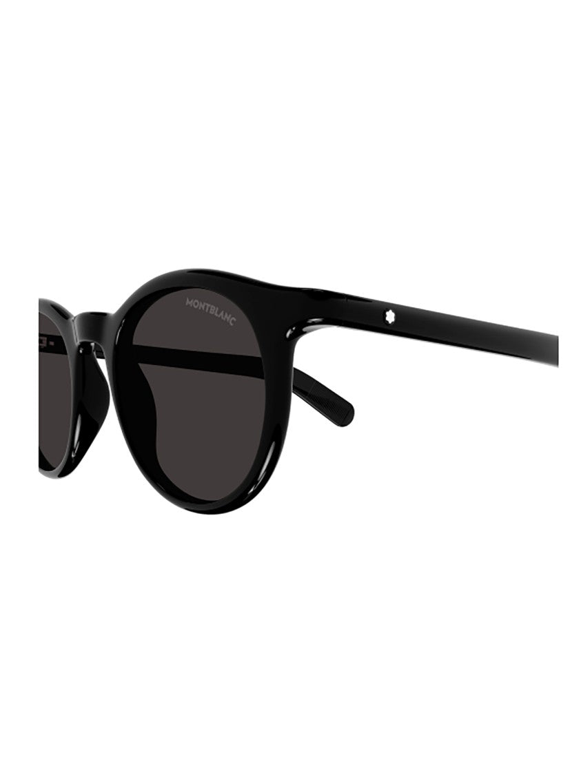 Montblanc Mb0453s Rounded Glossy Slim Sunglasses