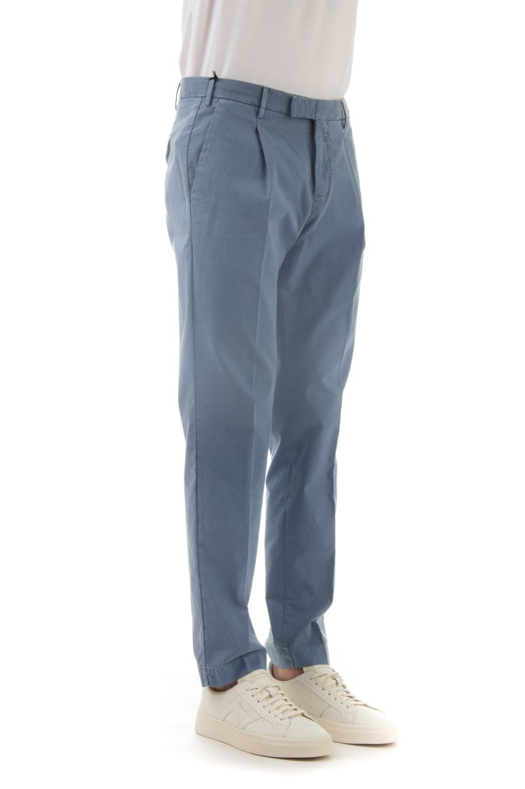 Pt Torino Delavé Stretch Cotton Master Fit Trousers
