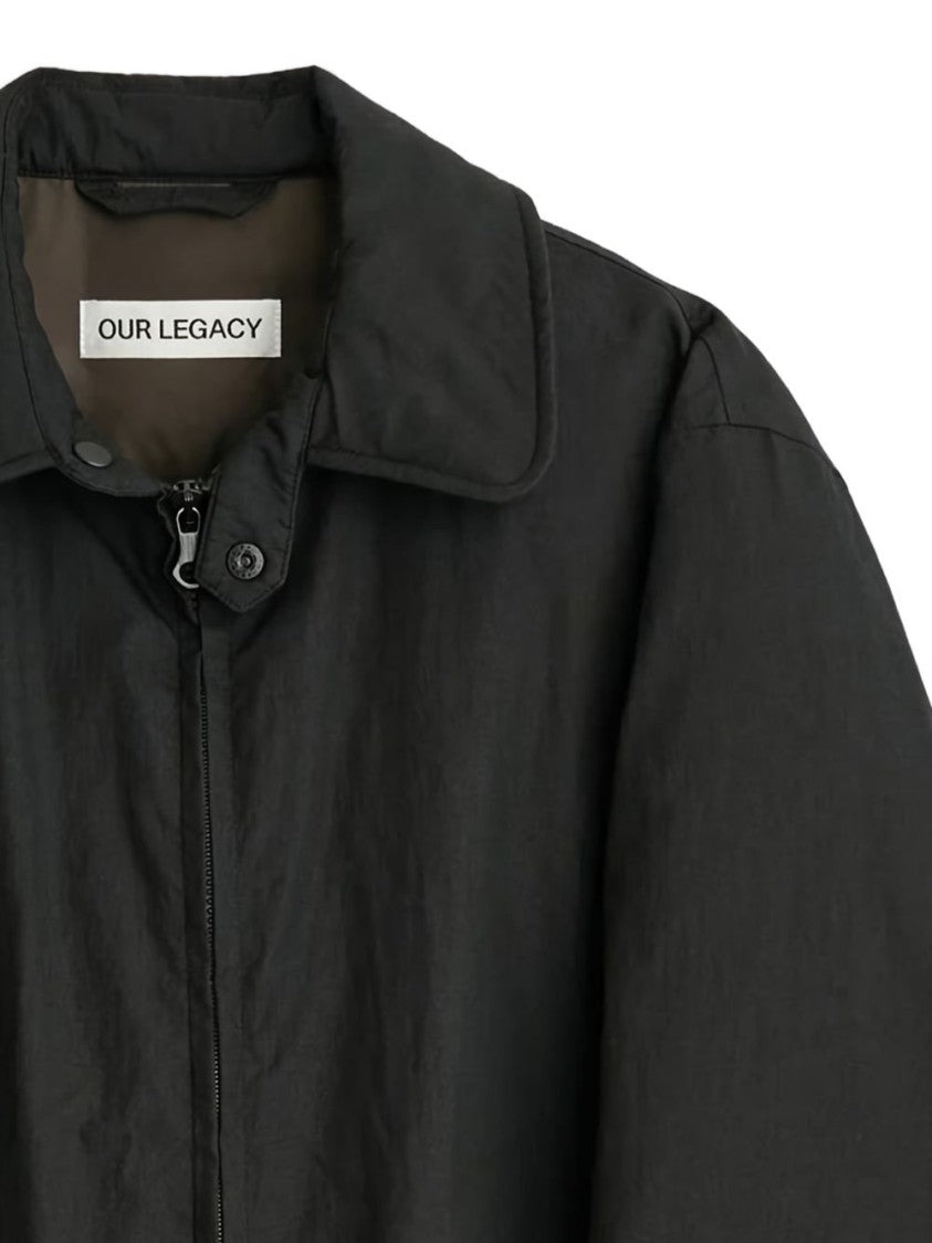Our Legacy Black Boxy Front Zipper Jacket