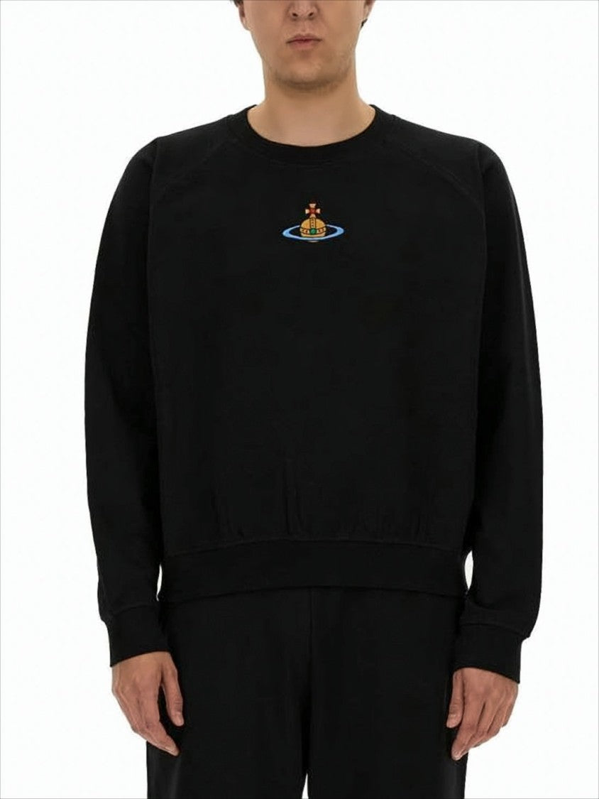 Vivienne Westwood Long-Sleeve Relaxed Fit Shirt With Embroidered Emblem