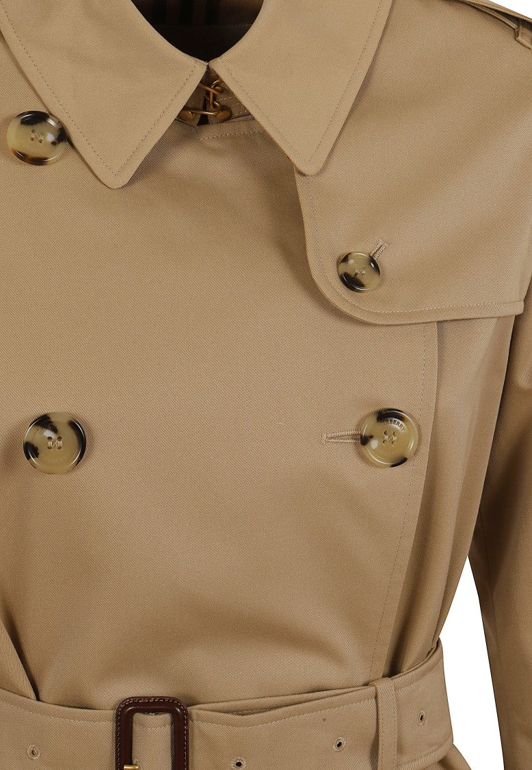 Burberry Waterproof Belted Cotton Trench Coat