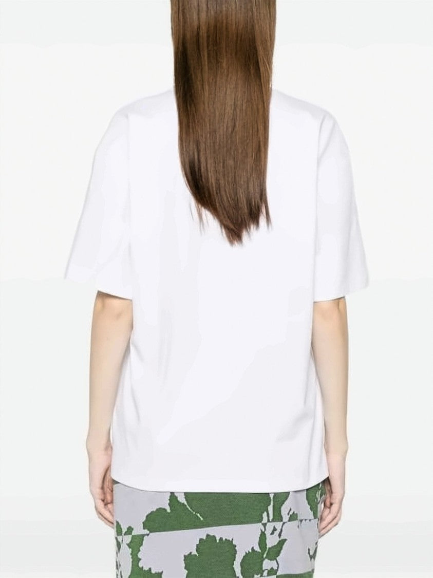 Ganni Relaxed-Fit Short-Sleeved T-Shirt With Raspberry Graphic