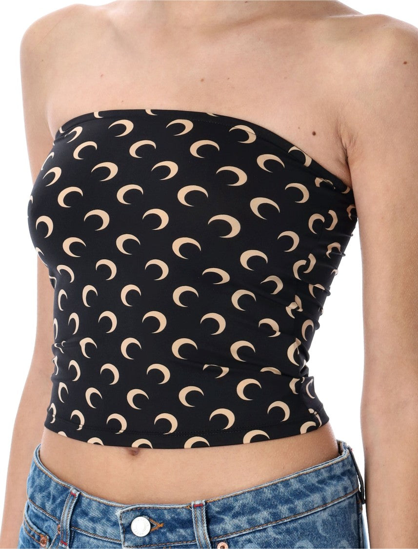 Marine Serre Recycled Moon Tube Top