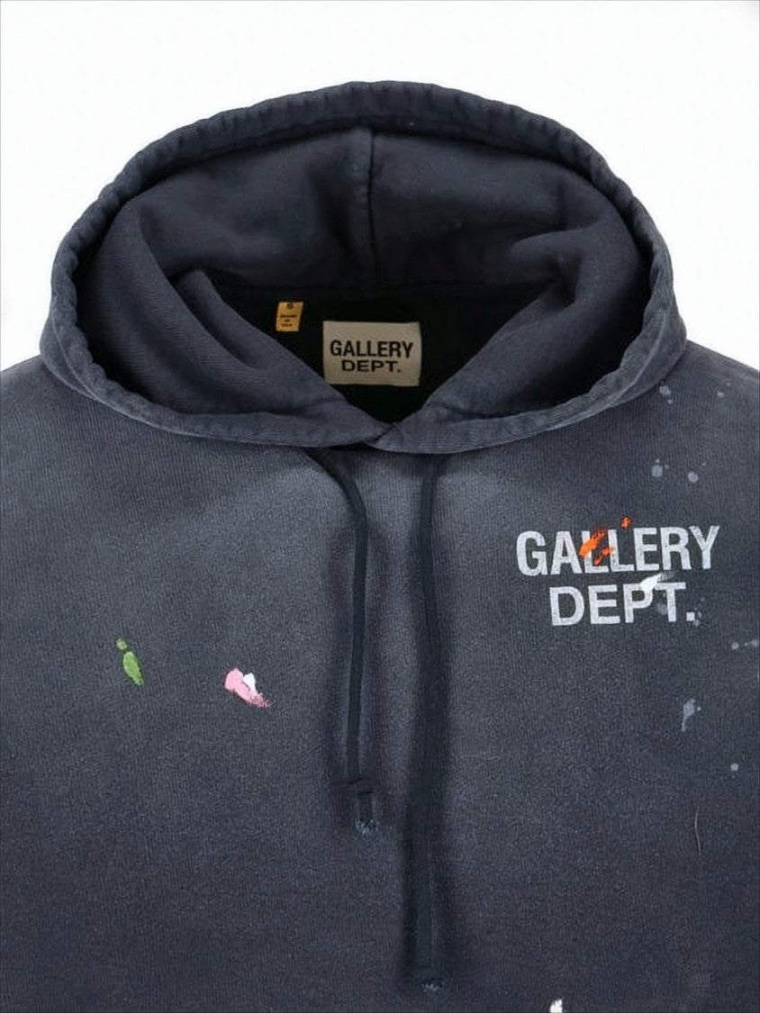 Gallery Dept. Painted Logo Pullover Hoodie With Distressed Finish
