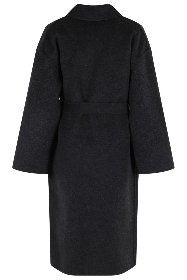 Semi Couture Double-Breasted Wool Coat