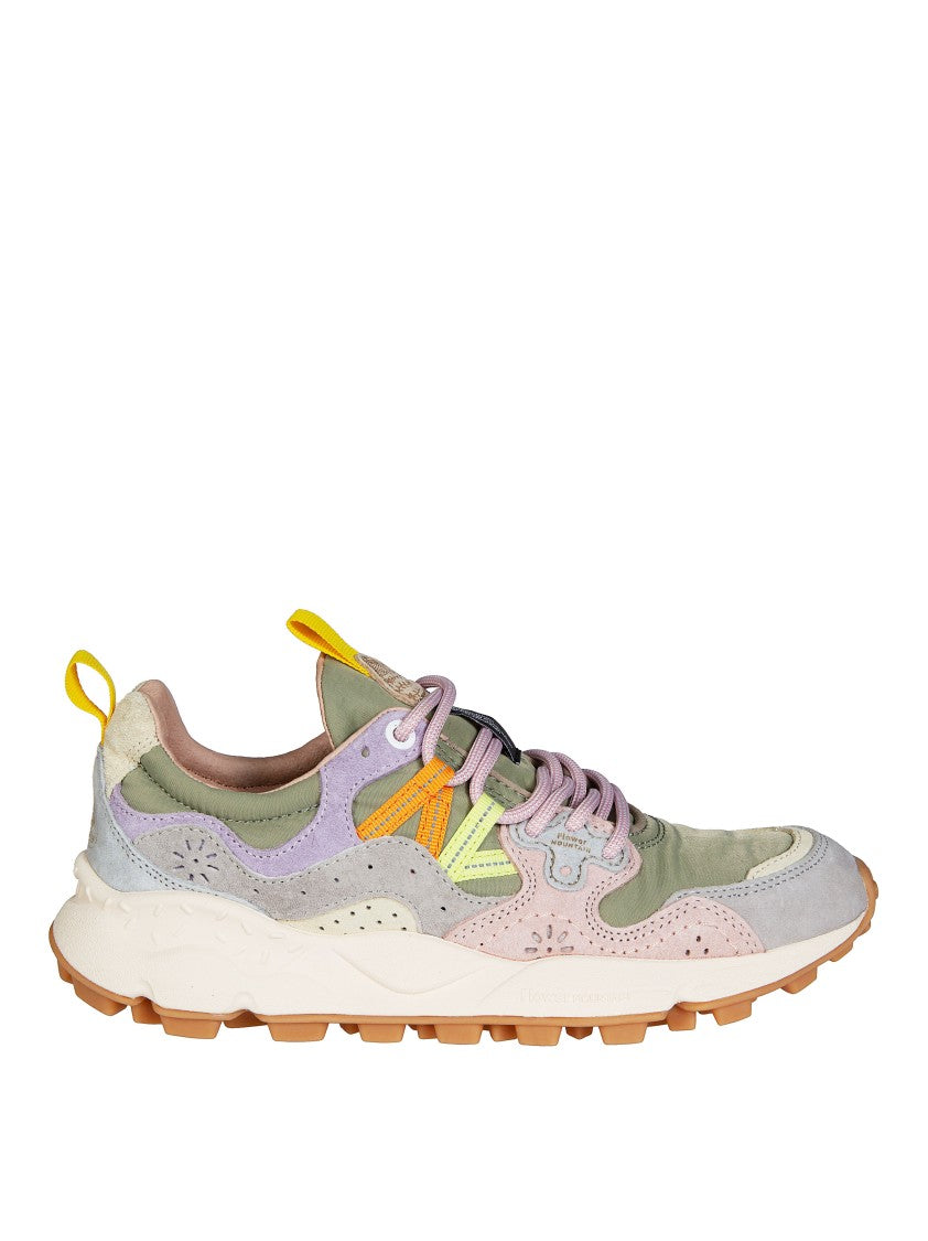 Flower Mountain Green Yamano 3 Pig Nubuck Sneakers