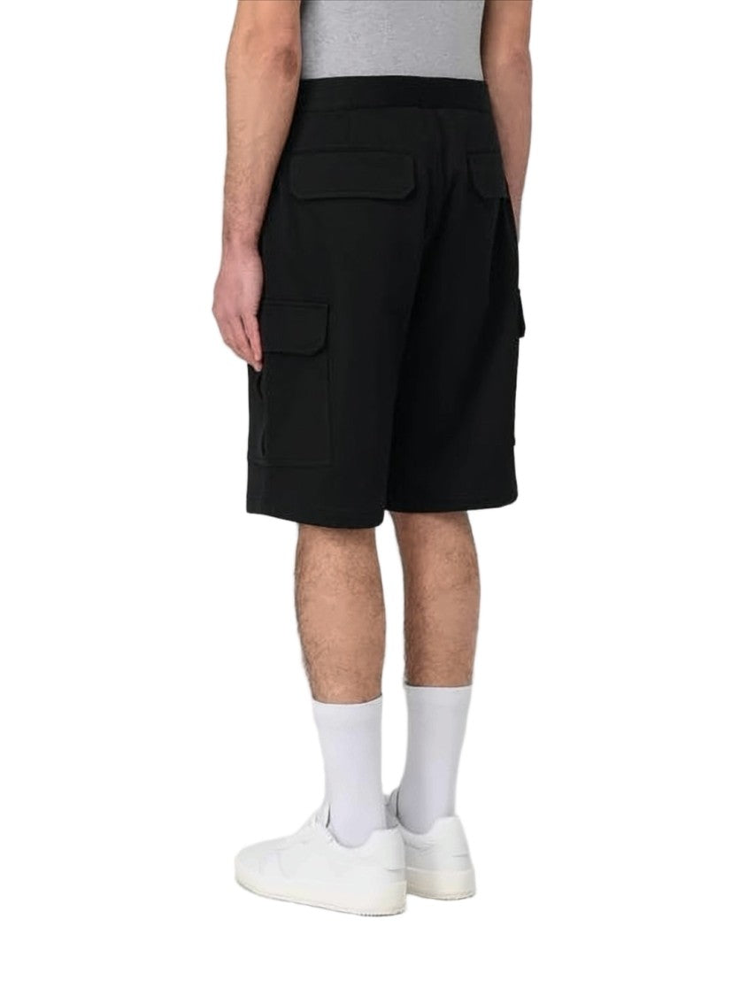 Brunello Cucinelli Tailored Black Shorts With Cargo Pockets