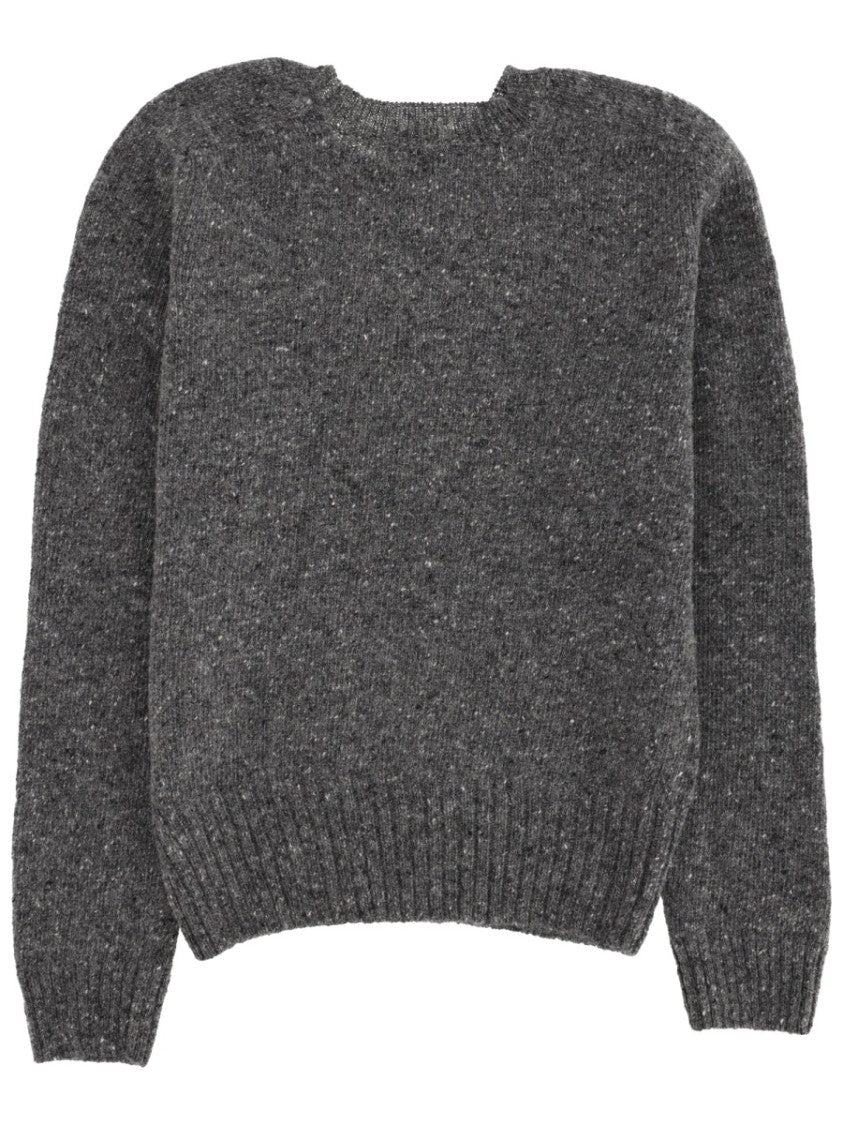 J. W. Anderson Textured Knit Sweater With Subtle Embroidery