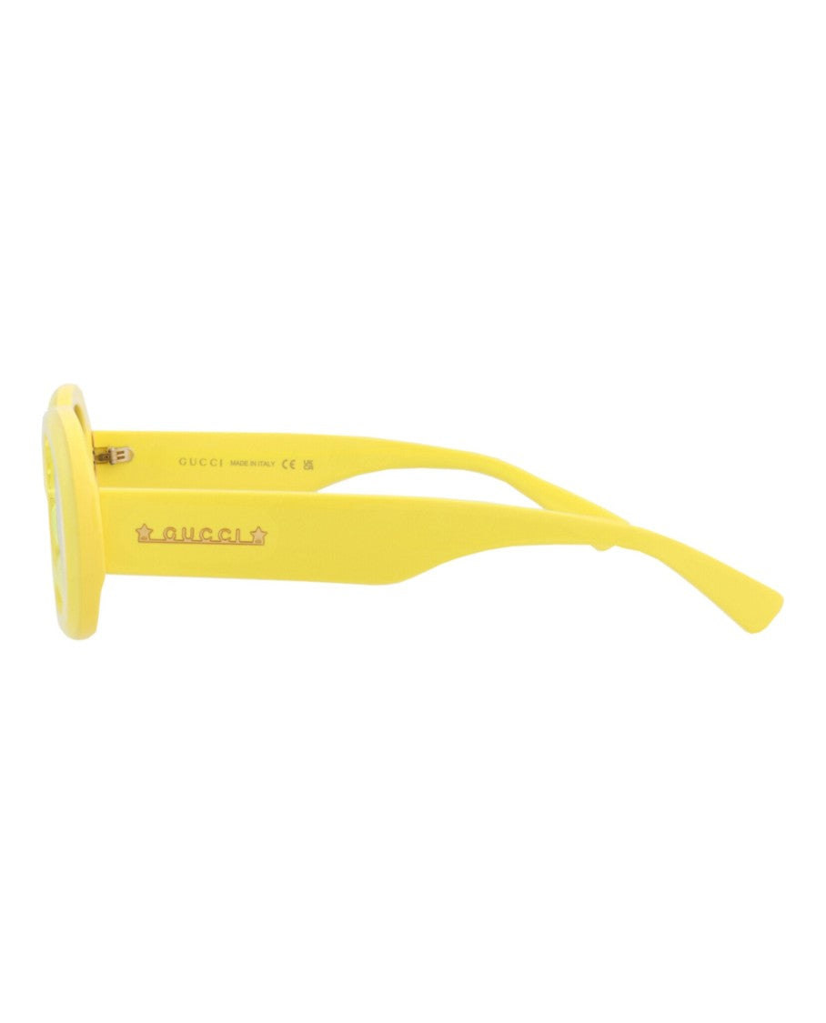 Gucci Round-Frame Recycled Acetate Sunglasses With Elegant Accessories