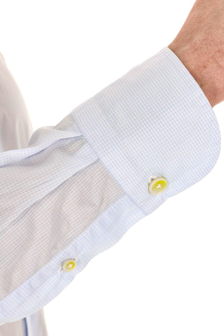 Finamore Napoli Line Micro Check Tailored Shirt