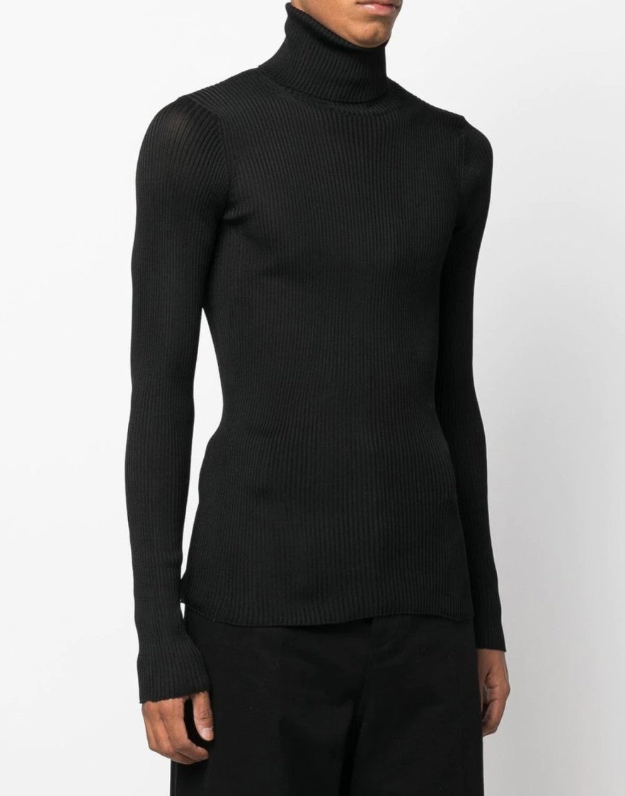 Off-White Helvetica Logo Turtleneck Sweater