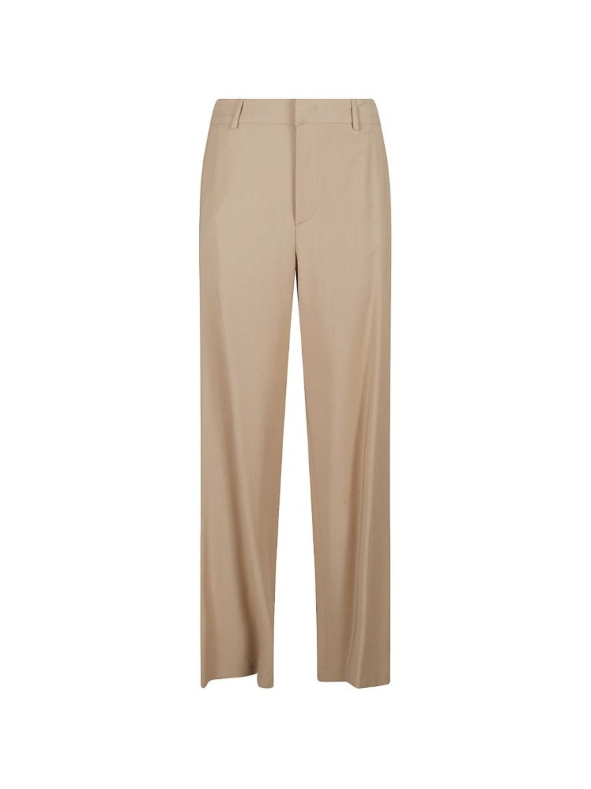 Pt Torino Straight-Leg Trousers With Elasticated Waist And Belt Loops