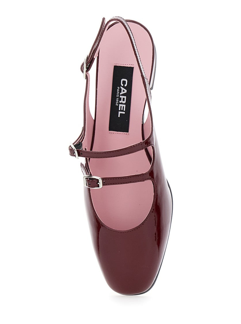 Carel Paris Peche' Bordeaux Mary Jane Pumps