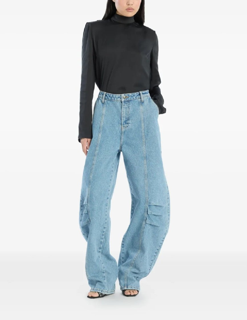 Rotate Satin Drapy Back Top