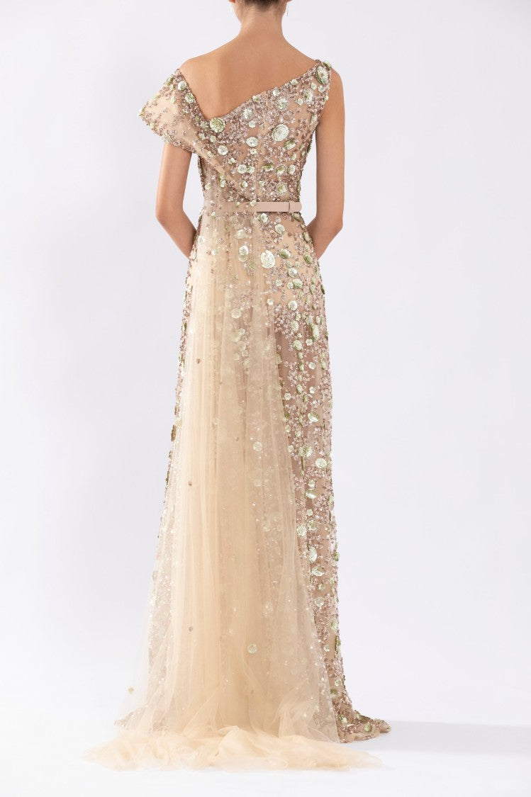 Saiid Kobeisy Tulle Dress, With Envelope Skirt