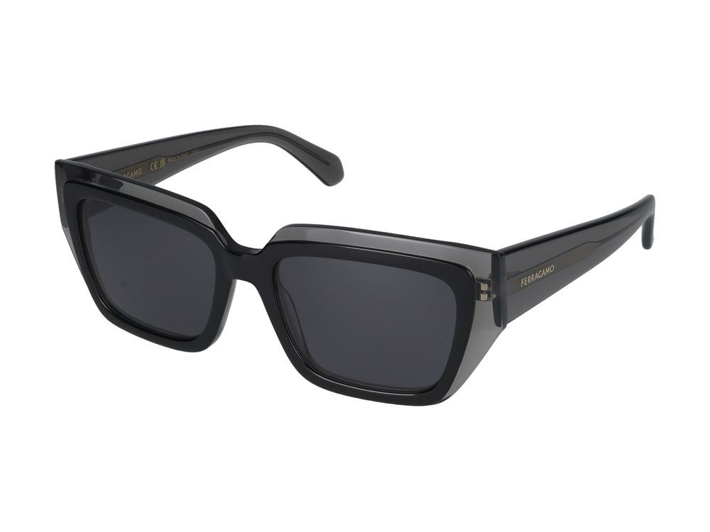 Salvatore Ferragamo Sunglasses Salvatore Ferragamo Sf2002s 024 Transparent Grey/Black 55/18/140