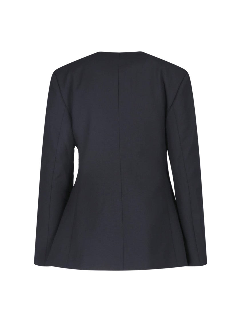 Anine Bing Tailored Blue Wool Blend Huda Blazer