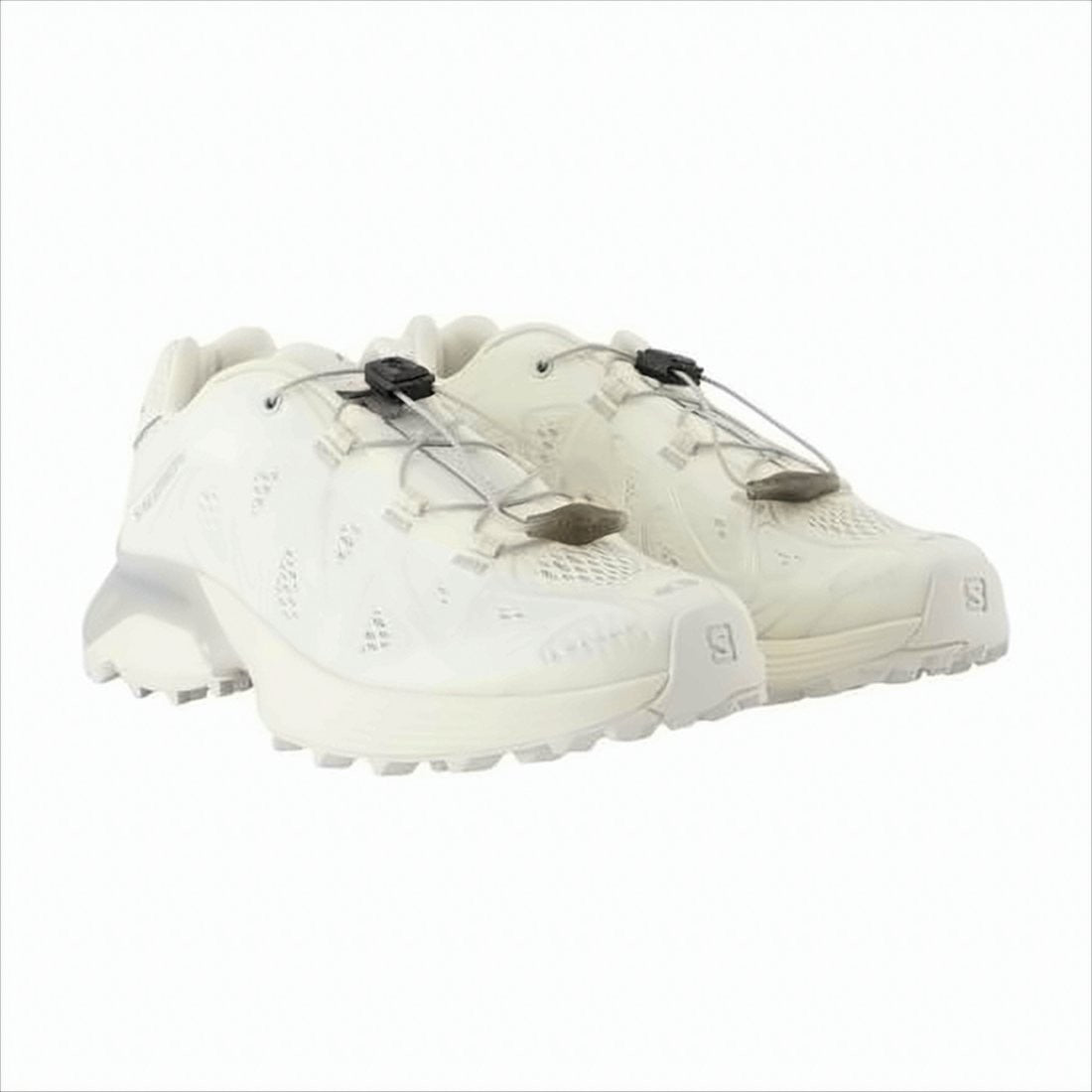 Salomon White Sneakers With Breathable Textile Upper
