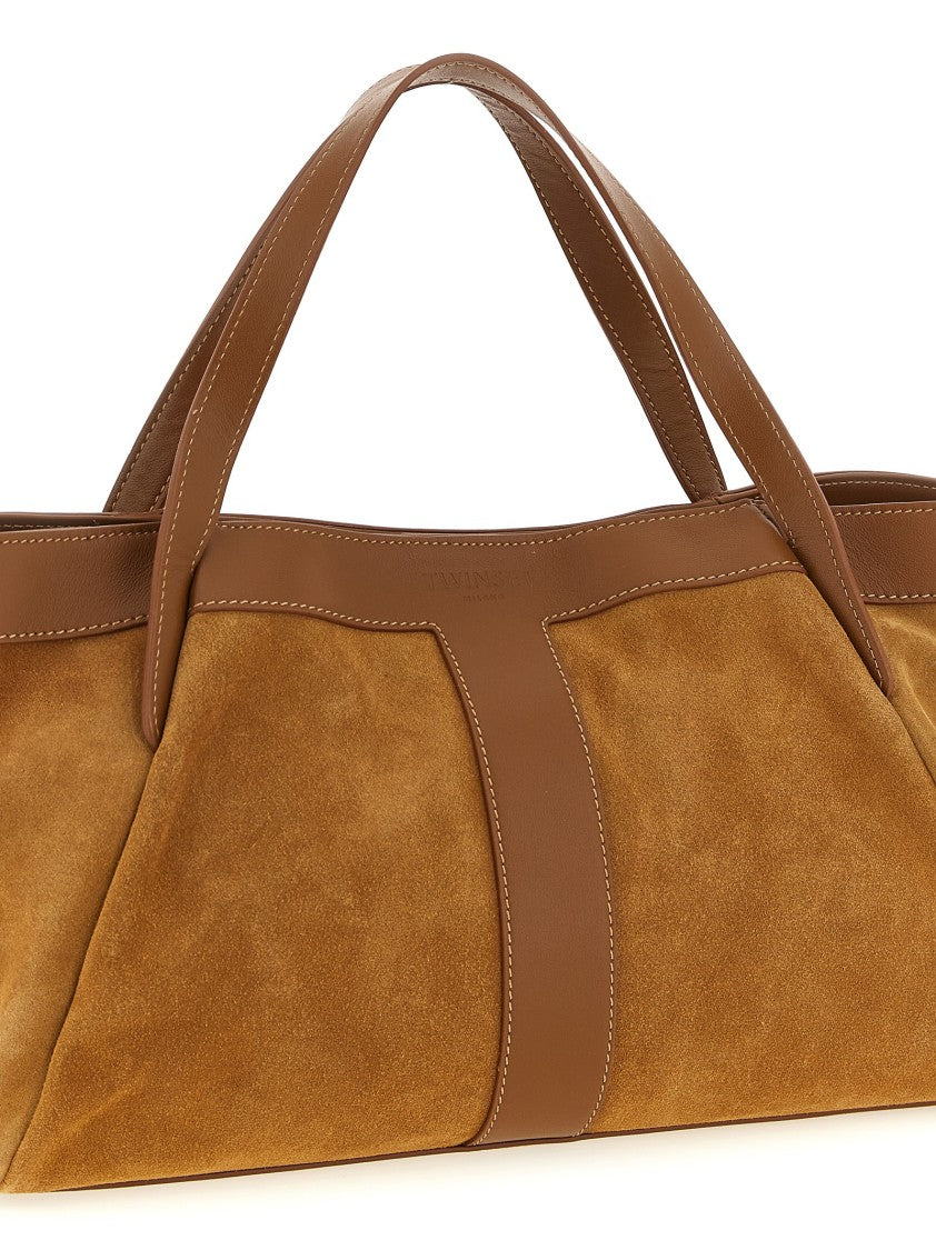 Twin-Set Suede Shoulder Bag