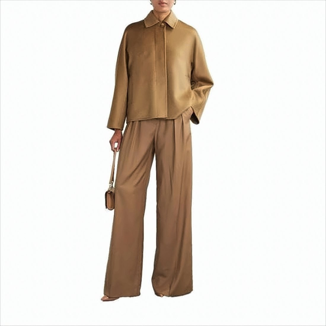 Max Mara Boxy Silhouette Cashmere Jacket With Concealed Placket