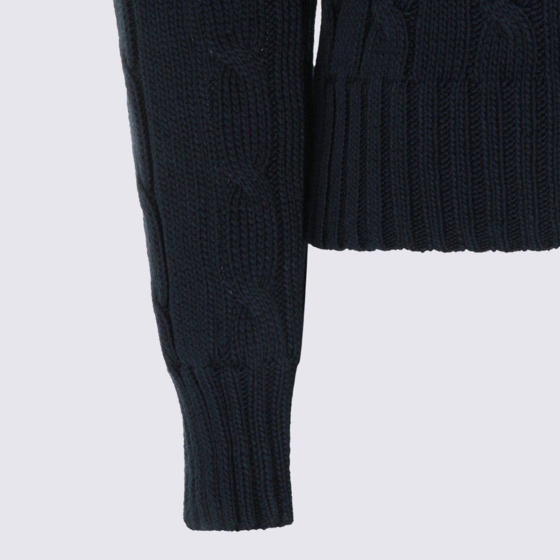 Polo Ralph Lauren Cable Knit Sweater With Fitted Silhouette And Embroidered Logo