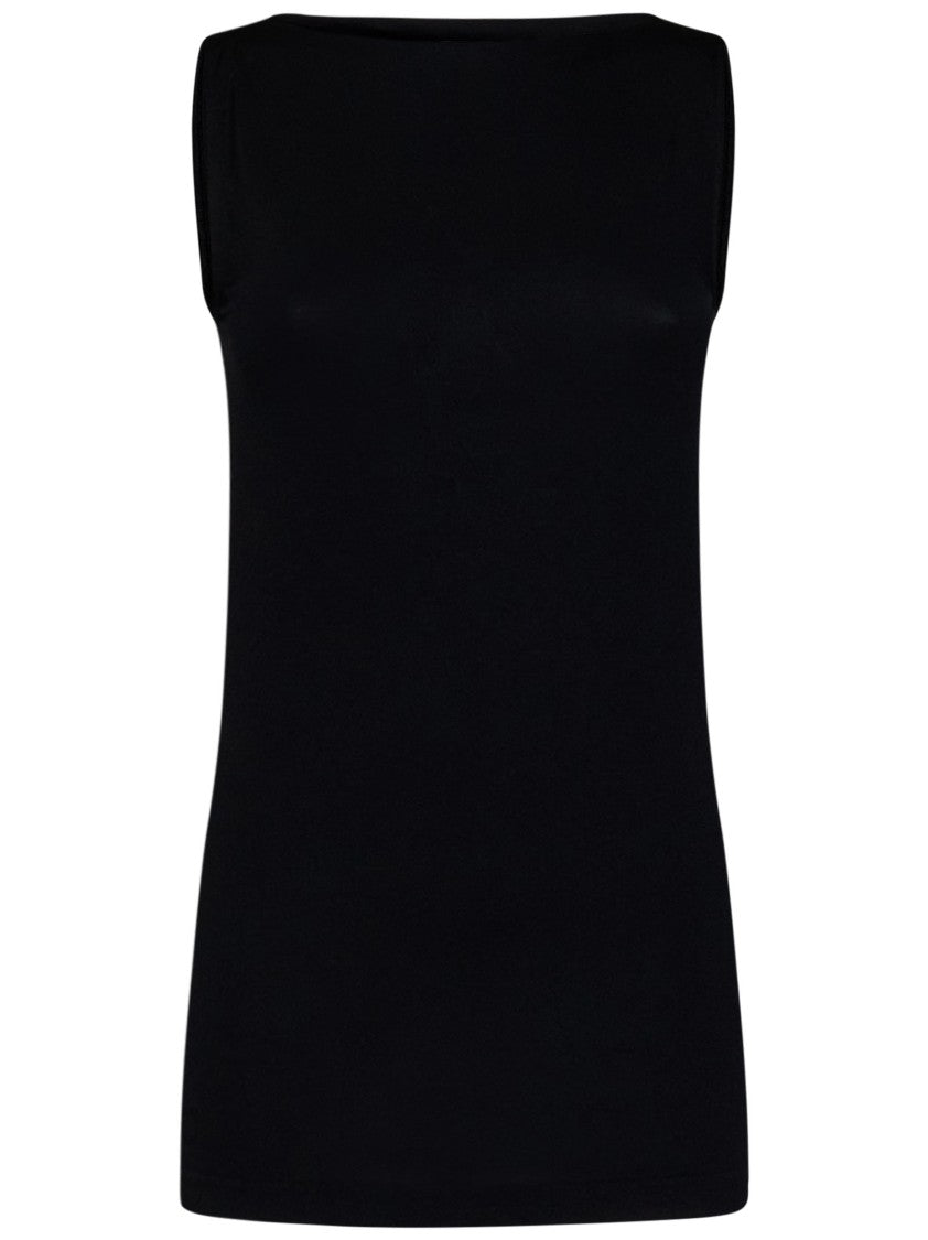 Wolford Sleeveless Black Top With Tailored Fit