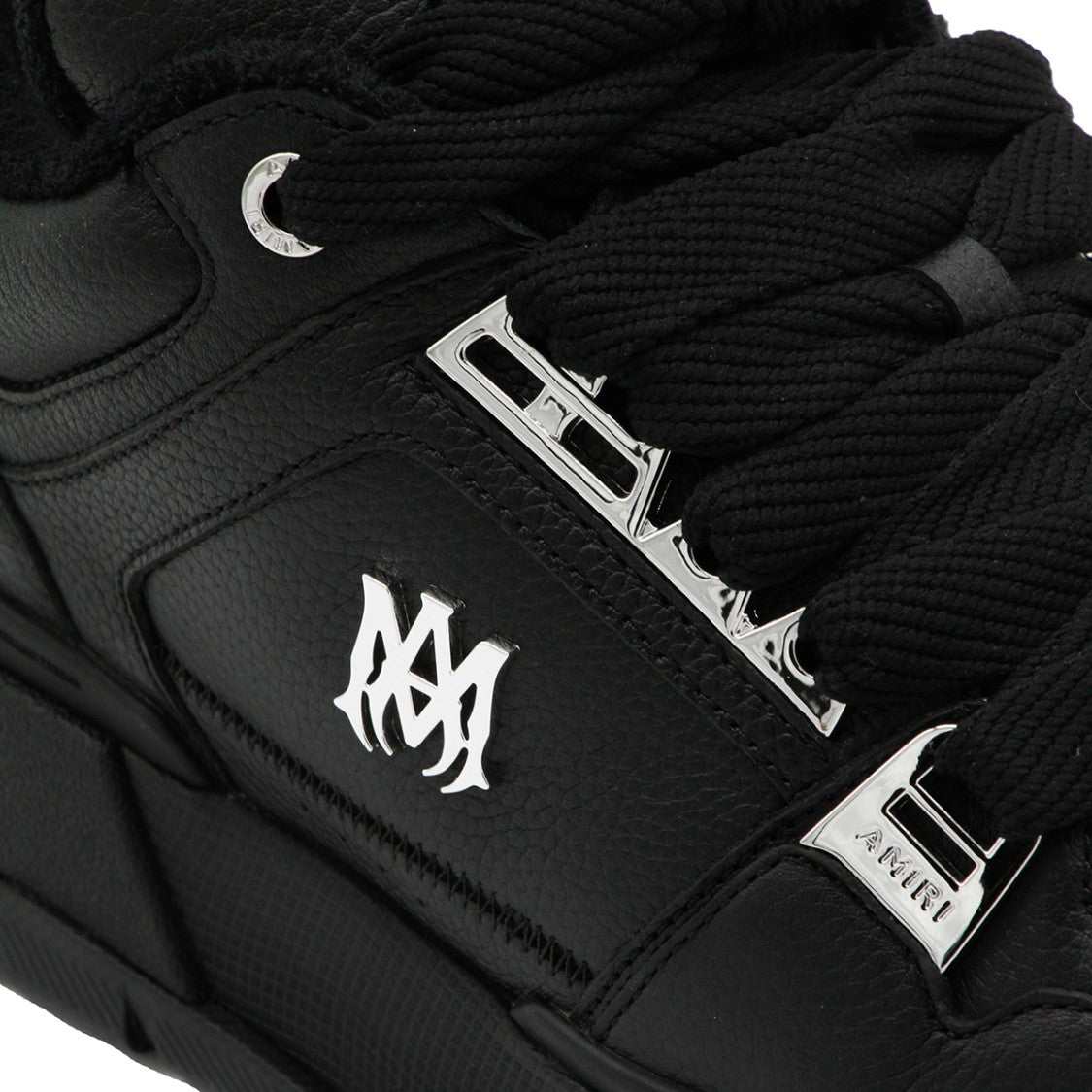 Amiri Black Leather Big Laces Sneakers