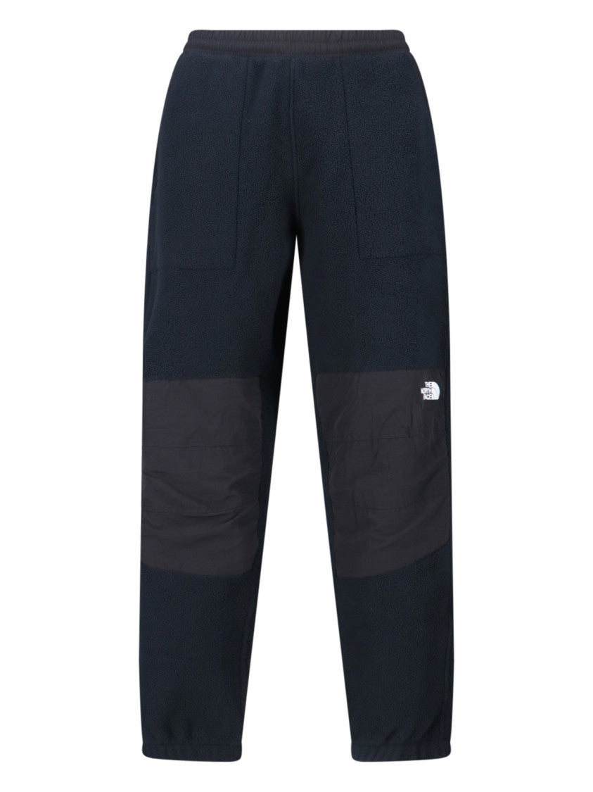 The North Face Relaxed Fit Black Teddy Fabric Trousers