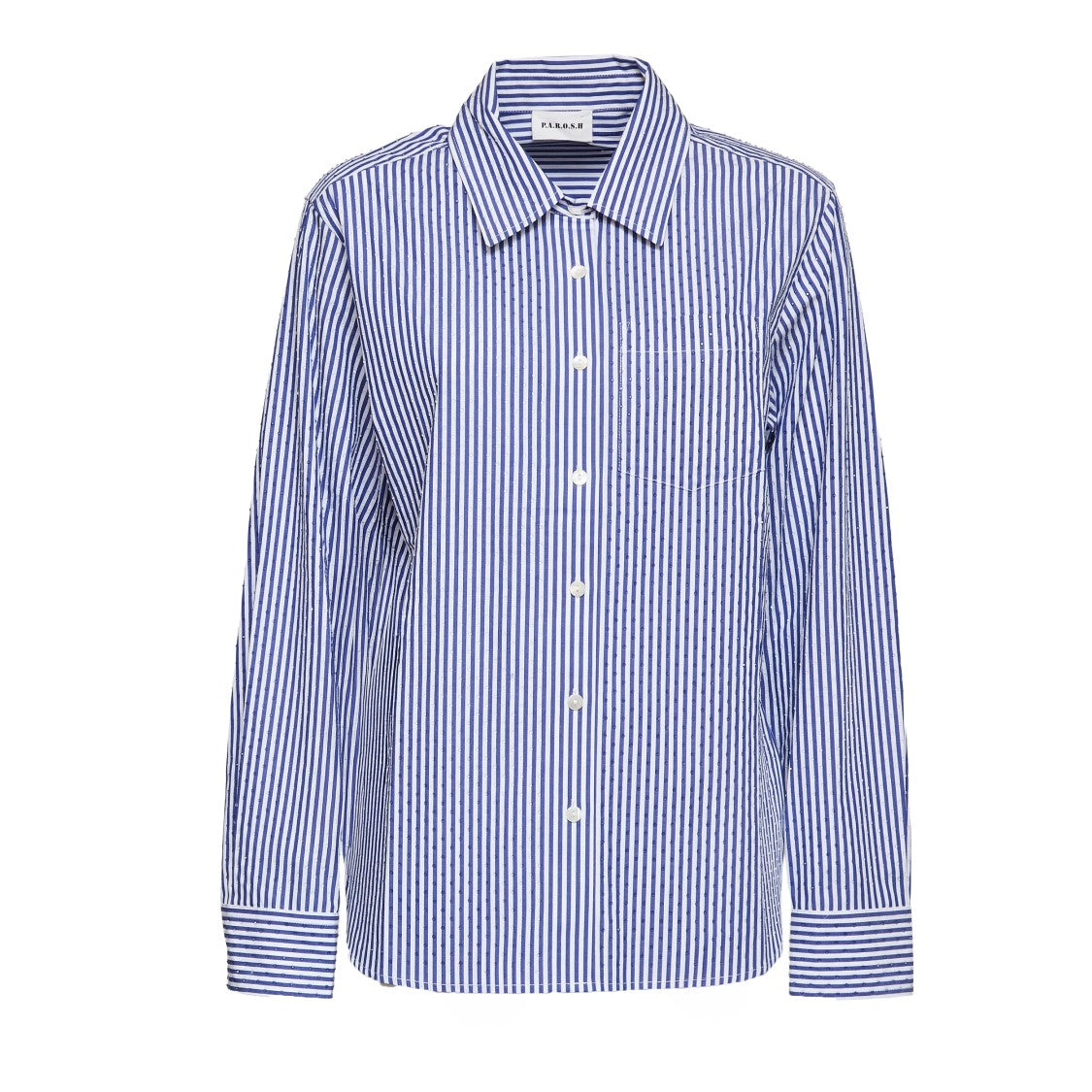 Parosh Cashine Striped Crystal Shirt