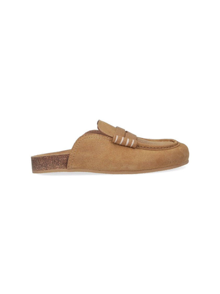 J. W. Anderson Light Brown Suede Slip-On Mules