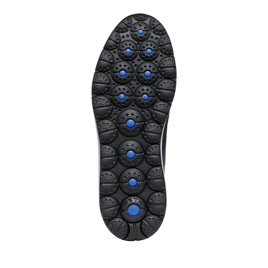 Geox Blue Spherica Padded Collar Textured Outsole Leather Boots