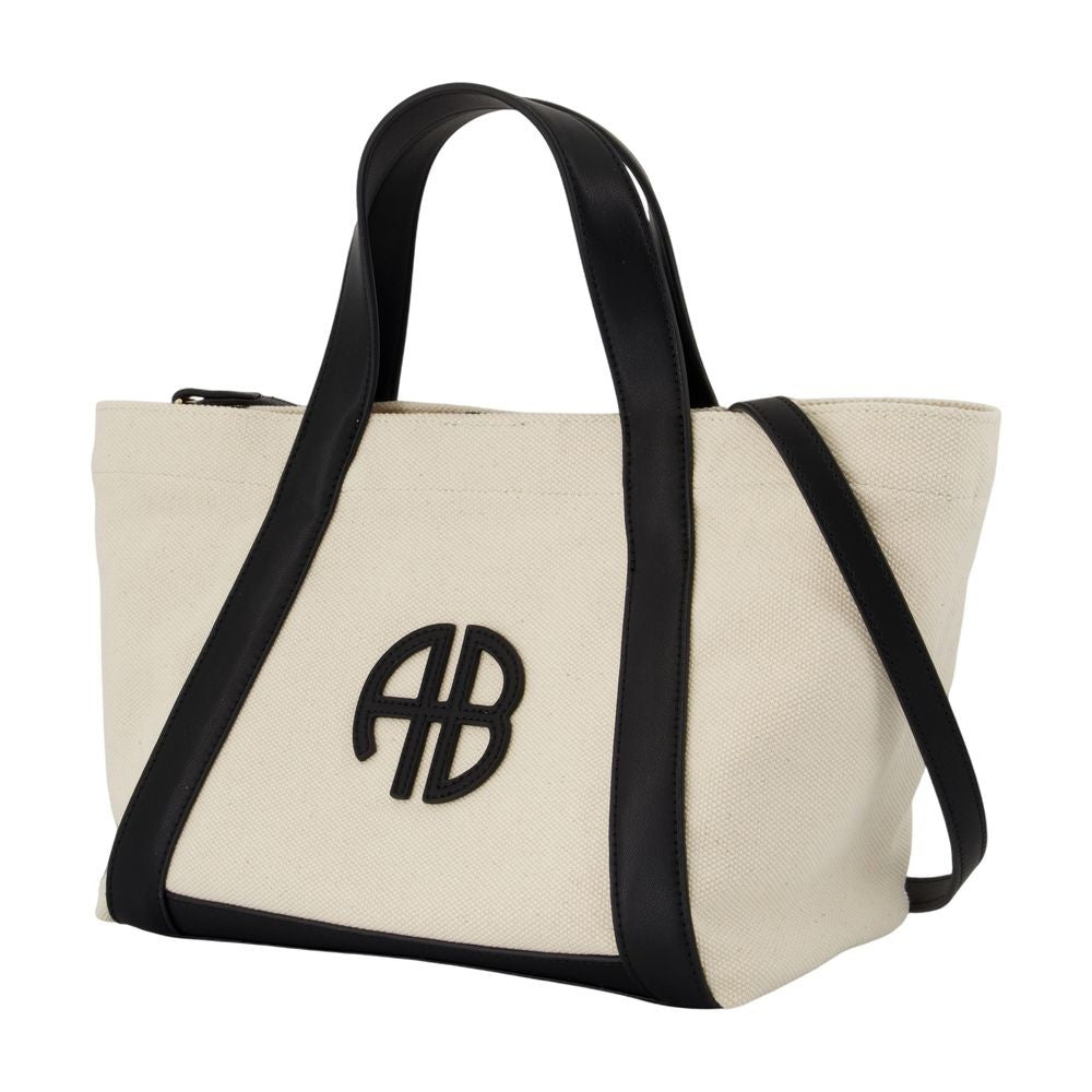 Anine Bing Small Cara Shopper Bag - Cotton - Beige