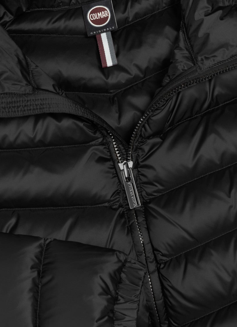 Colmar Black Lightweight Slim-Fit Quilted Down Jacket